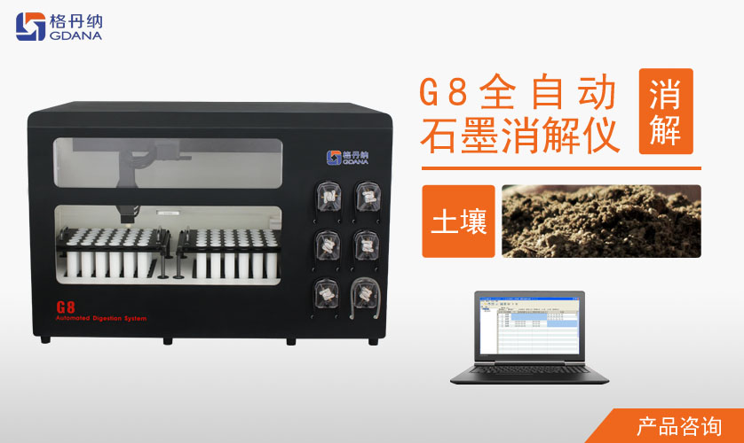 G8全自動石墨消解儀對土壤中Cd、Cr、Cu、Pb、Ni、Zn金屬的消解